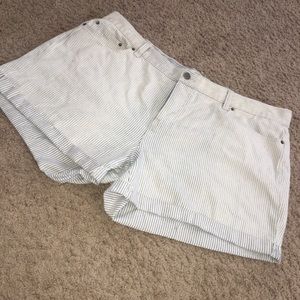 Forever 21 Plus Pinstripe Shorts